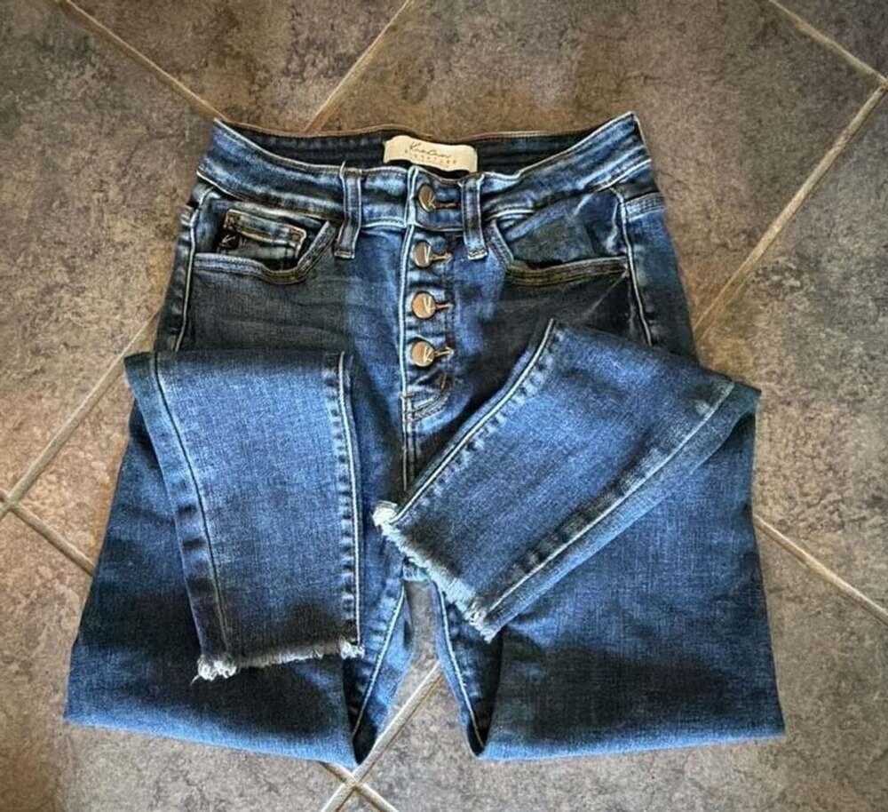 270 KanCan Signature Buckle Exclusive High Rise Button Fly Skinny Ankle Jeans VB